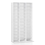 Artiss Bookshelf CD Storage Rack - BERT White - Home & Garden > Storage