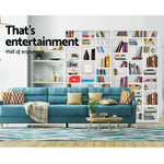 Artiss Bookshelf CD Storage Rack - BERT White - Home & Garden > Storage