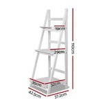 Artiss Bookshelf Corner Shelf 3 Tiers - ZANE White - Furniture > Living Room > Bookcases & Shelves