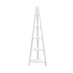Artiss Bookshelf Corner Shelf 5 Tiers - CANE White - Furniture > Living Room