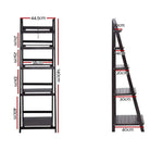 Artiss Bookshelf Corner Shelf 5 Tiers - ZANE Coffee - Furniture > Office