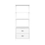 Artiss Bookshelf Display Shelf 2 Drawers 152CM White - Furniture > Living Room > Bookcases & Shelves