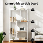 Artiss Bookshelf Display Shelves 5 Tiers 120cm White - Furniture > Living Room > Bookcases & Shelves