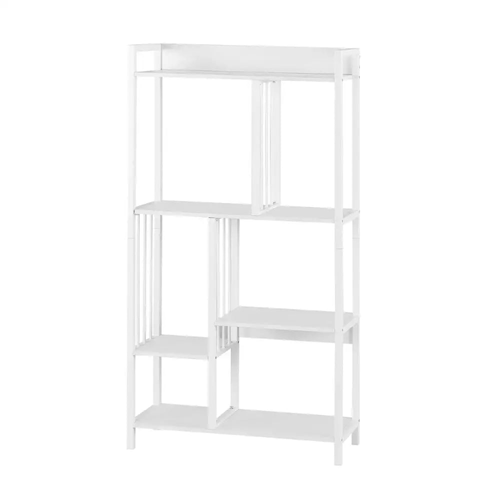 Artiss Bookshelf Display Shelves 5 Tiers 120cm White - Furniture > Living Room > Bookcases & Shelves