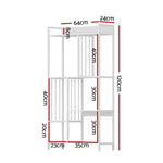 Artiss Bookshelf Display Shelves 5 Tiers 120cm White - Furniture > Living Room > Bookcases & Shelves