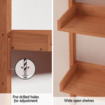 Artiss Bookshelf Floating Shelf CAPIZ Oak - Furniture > Office