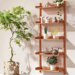 Artiss Bookshelf Floating Shelf CAPIZ Oak - Furniture > Office