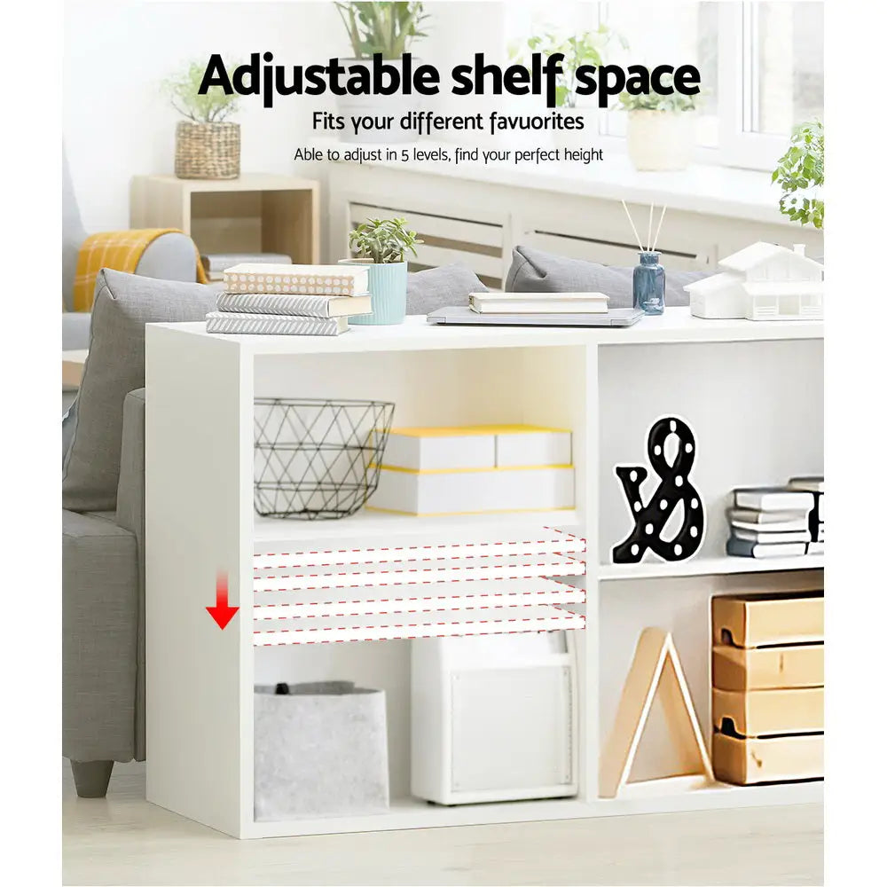 Artiss Bookshelf Set of 3 - VENA White - Furniture > Living Room > Bookcases & Shelves