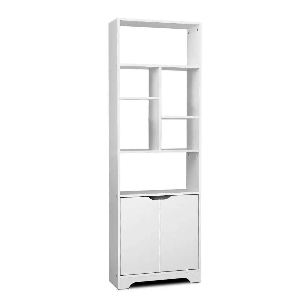 Artiss Bookshelf with Cabinet - GINA White - Furniture > Office