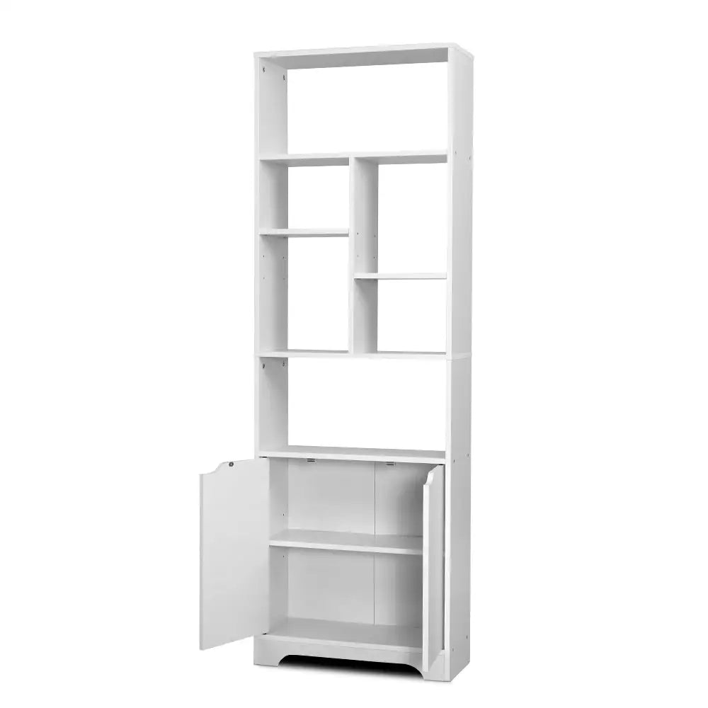 Artiss Bookshelf with Cabinet - GINA White - Furniture > Office