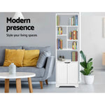 Artiss Bookshelf with Cabinet - GINA White - Furniture > Office