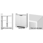 Artiss Bookshelf with Cabinet - GINA White - Furniture > Office