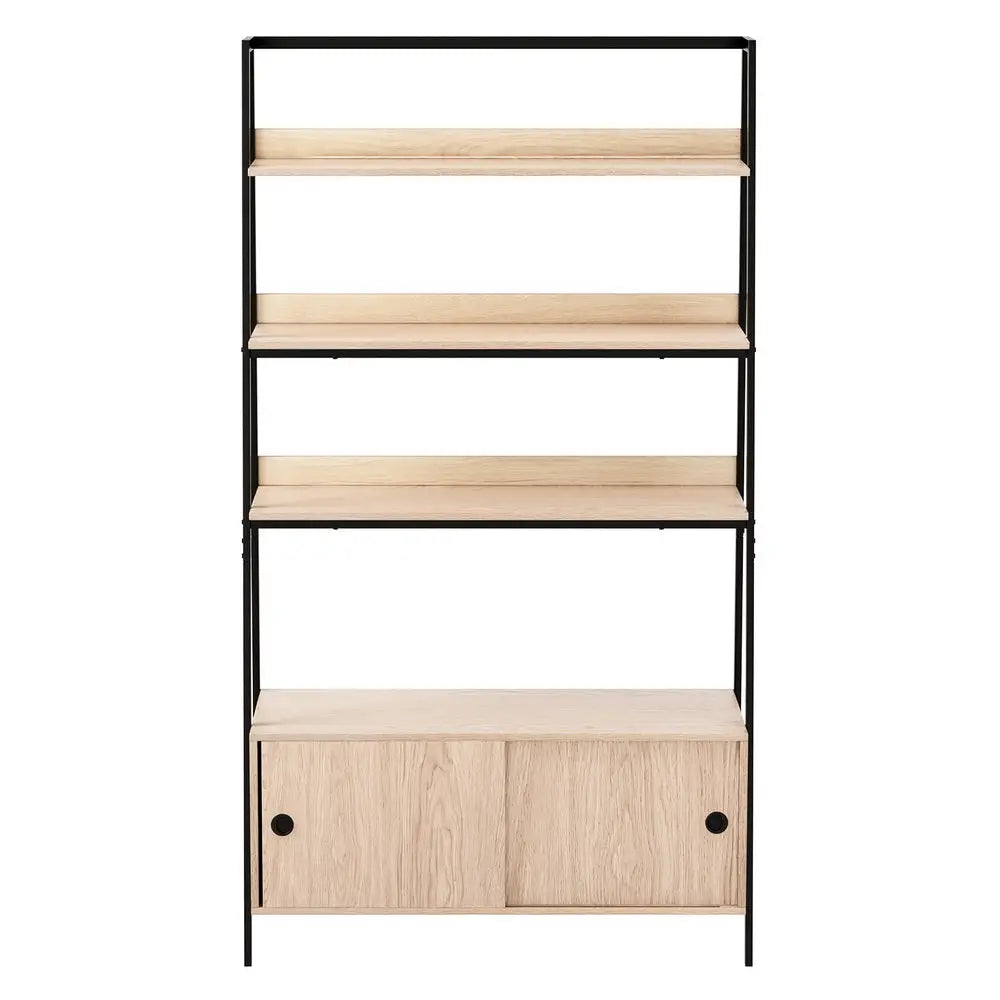Artiss Bookshelf with Cabinet MIRA Oak - Furniture > Office