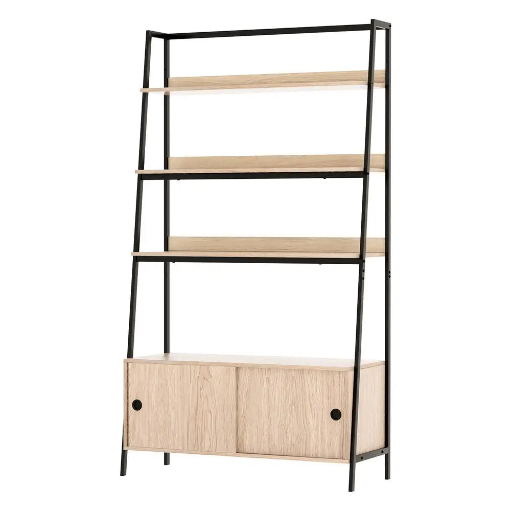Artiss Bookshelf with Cabinet MIRA Oak - Furniture > Office