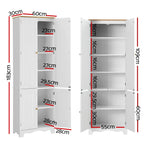 Artiss Buffet Sideboard 4 Doors - BERNE White - Furniture > Living Room