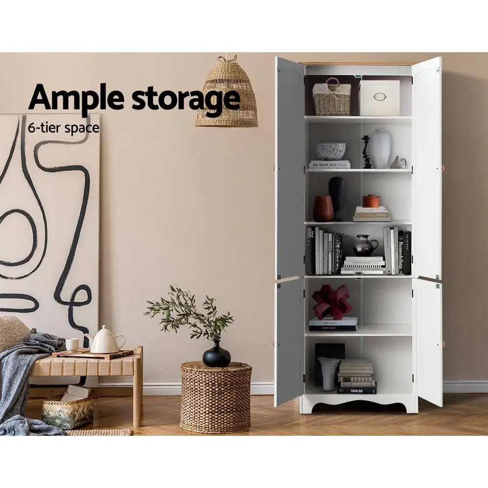 Artiss Buffet Sideboard 4 Doors - BERNE White - Furniture > Living Room
