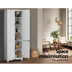 Artiss Buffet Sideboard 4 Doors - BERNE White - Furniture > Living Room