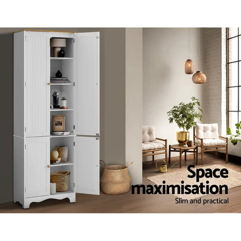 Artiss Buffet Sideboard 4 Doors - BERNE White - Furniture > Living Room