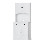 Artiss Buffet Sideboard Cabinet Cupboard Pantry Storage Shelves Hutch White - Furniture > Dining > Buffets & Sideboards