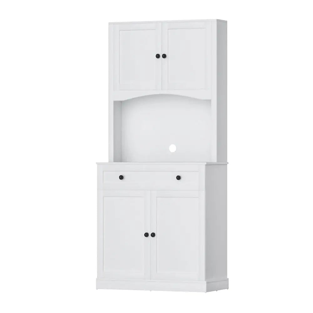 Artiss Buffet Sideboard Cabinet Cupboard Pantry Storage Shelves Hutch White - Furniture > Dining > Buffets & Sideboards