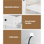 Artiss Buffet Sideboard Cabinet Cupboard Pantry Storage Shelves Hutch White - Furniture > Dining > Buffets & Sideboards