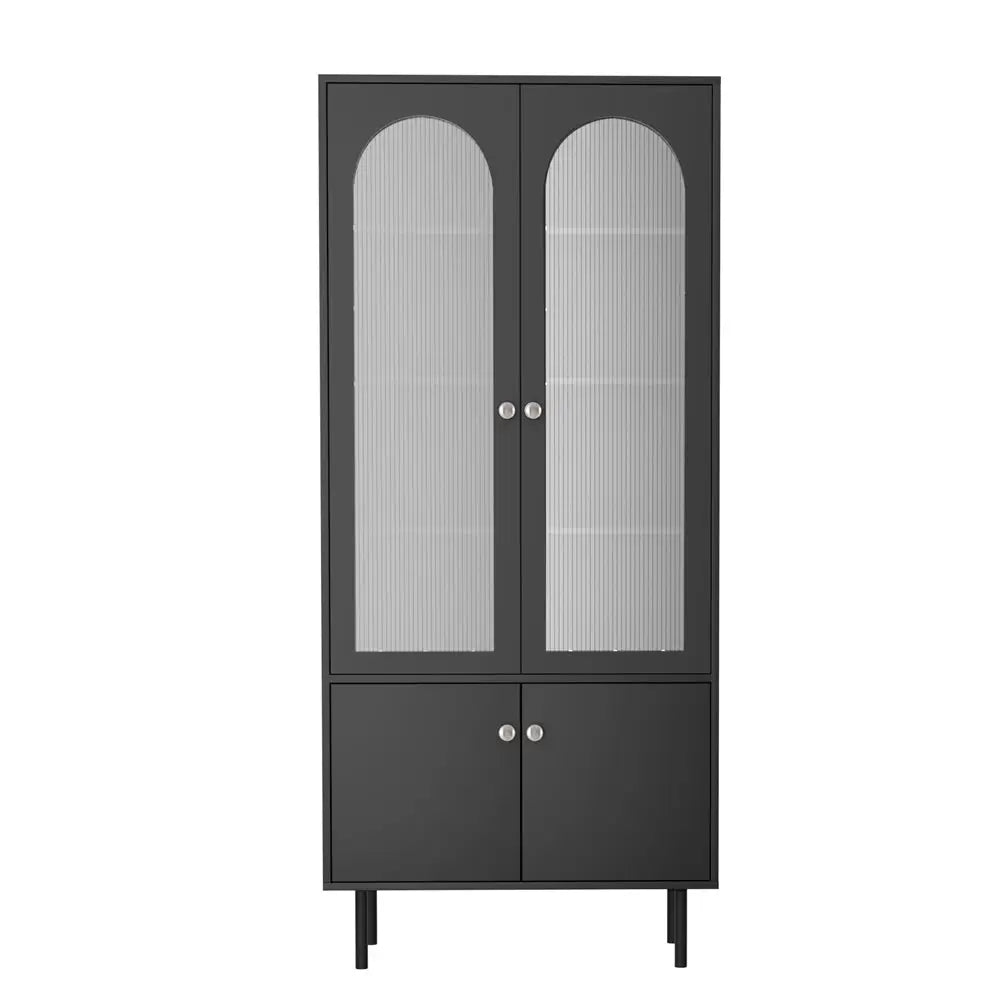 Artiss Buffet Sideboard Cupboard Cabinet Black - Furniture > Dining > Buffets & Sideboards