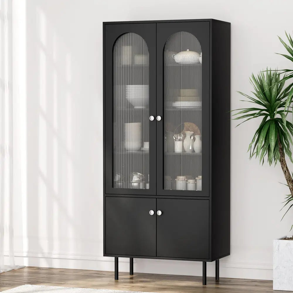 Artiss Buffet Sideboard Cupboard Cabinet Black - Furniture > Dining > Buffets & Sideboards