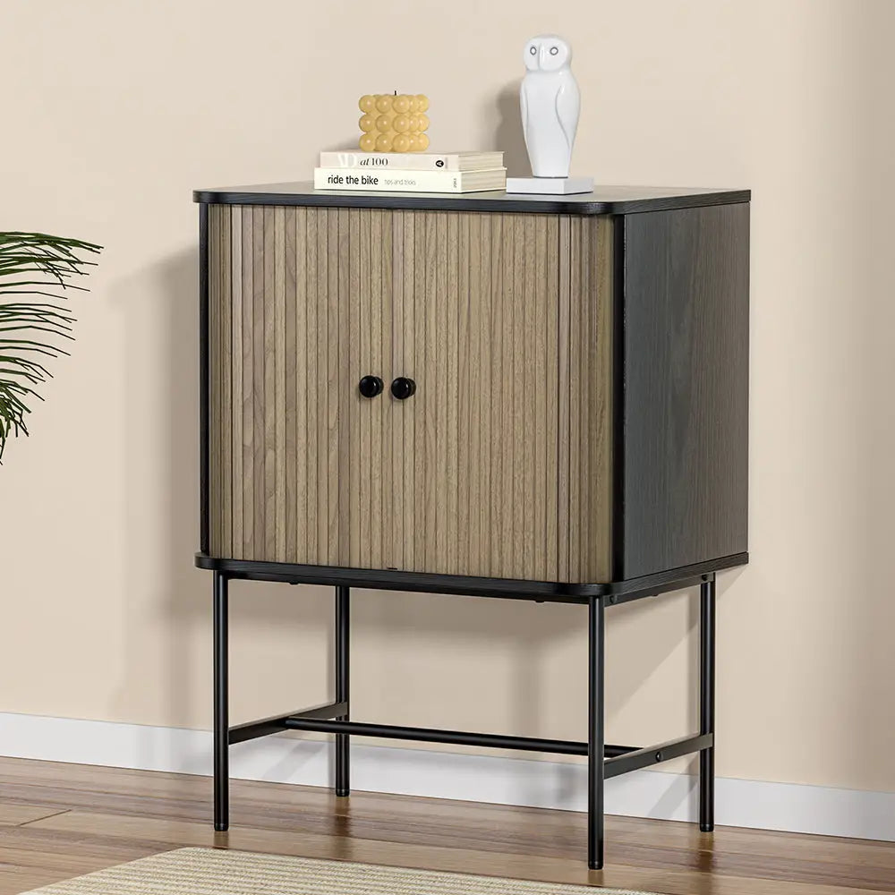 Artiss Buffet Sideboard Cupboard Sliding Doors Pantry Storage BORIS - Furniture > Living Room