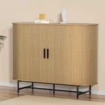 Artiss Buffet Sideboard Cupboard Sliding Doors Pantry Storage Oak PIIA - Furniture > Living Room