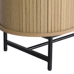Artiss Buffet Sideboard Cupboard Sliding Doors Pantry Storage Oak PIIA - Furniture > Living Room