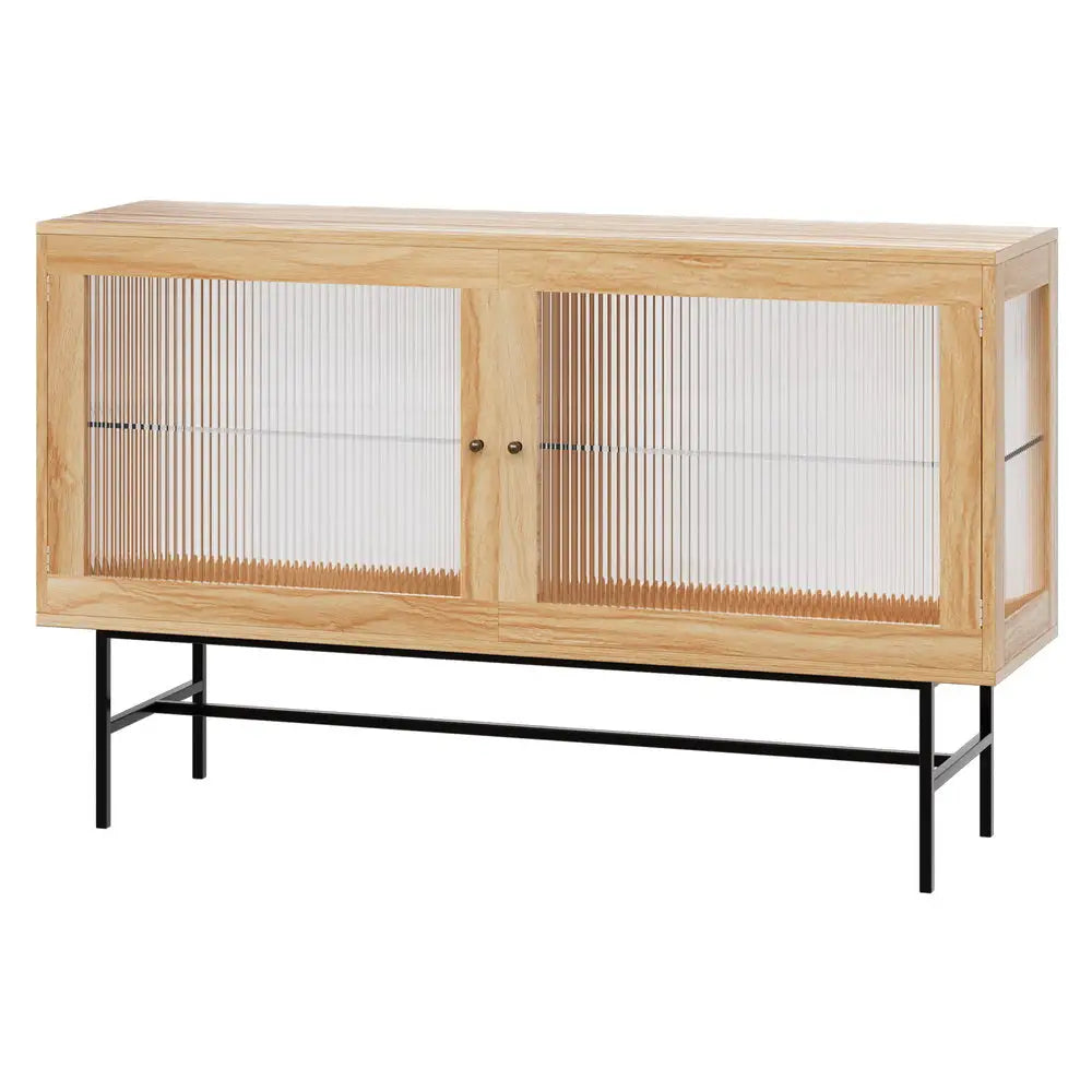 Artiss Buffet Sideboard Double Doors - Oak - Furniture > Living Room