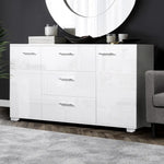 Artiss Buffet Sideboard High Gloss - White - Furniture > Living Room