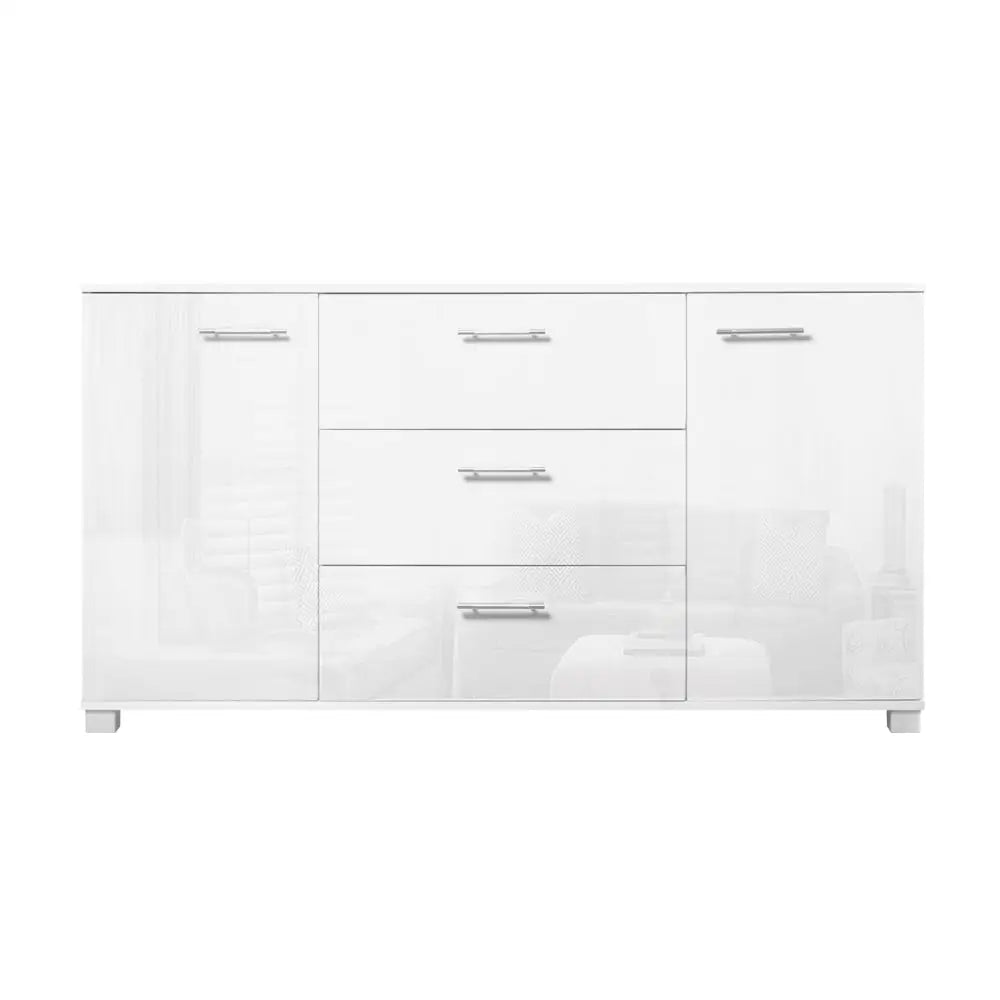 Artiss Buffet Sideboard High Gloss - White - Furniture > Living Room