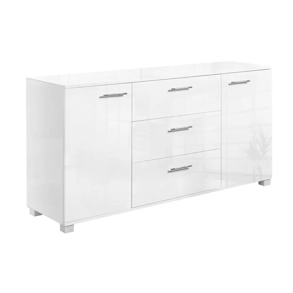 Artiss Buffet Sideboard High Gloss - White - Furniture > Living Room