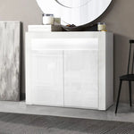 Artiss Buffet Sideboard LED - ARNO White - Furniture > Living Room