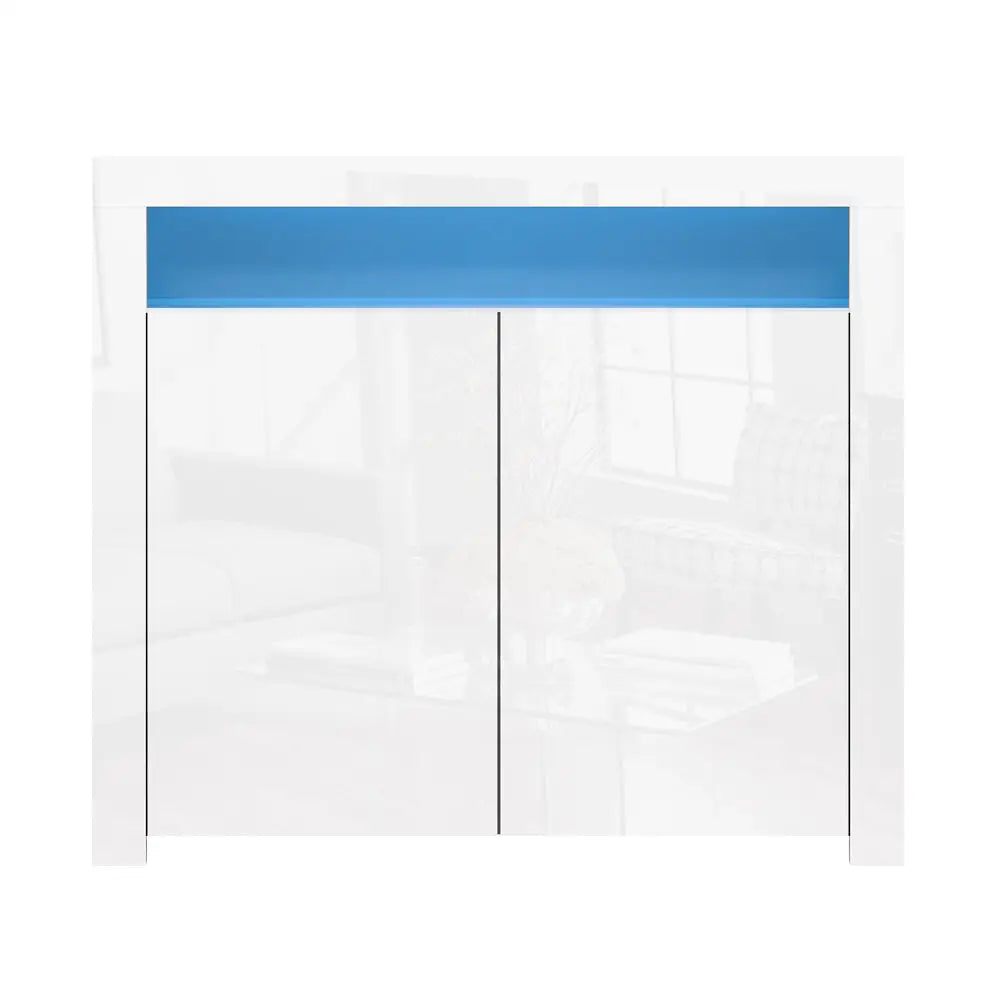 Artiss Buffet Sideboard LED - ARNO White - Furniture > Living Room