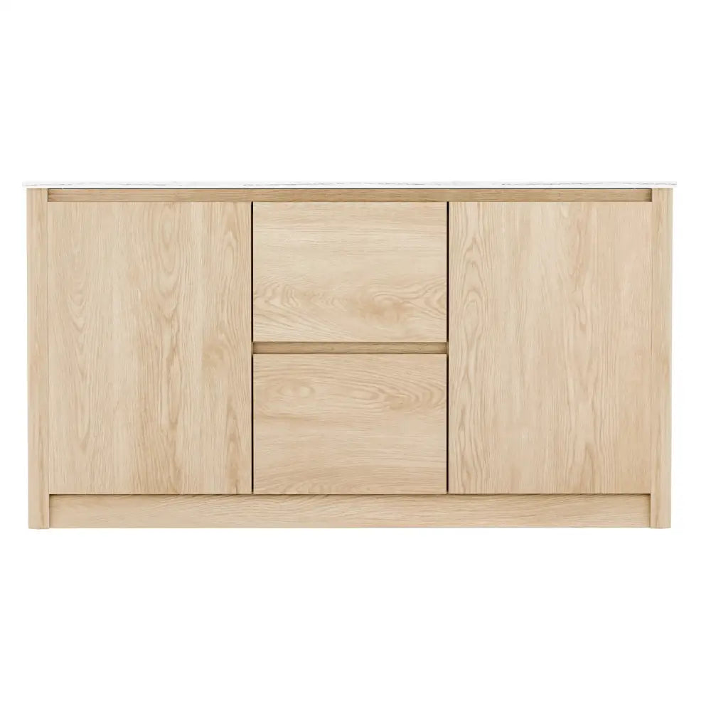 Artiss Buffet Sideboard Marble Style Tabletop - Pine - Furniture > Living Room