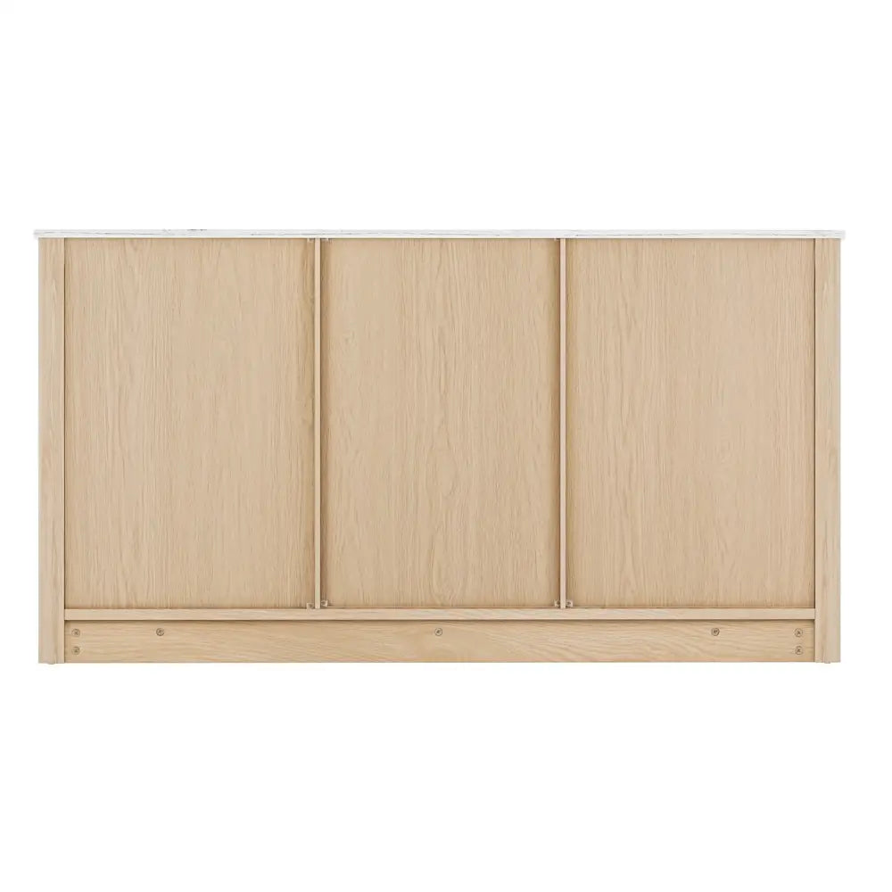 Artiss Buffet Sideboard Marble Style Tabletop - Pine - Furniture > Living Room