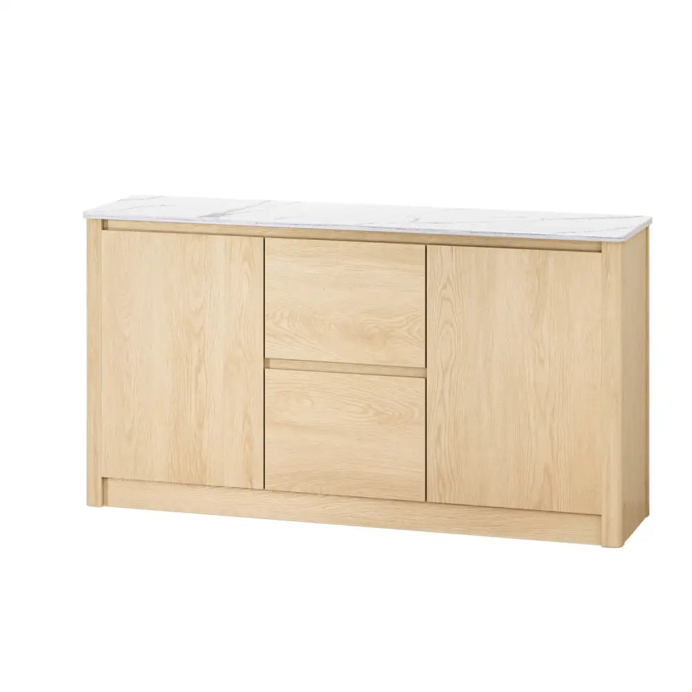 Artiss Buffet Sideboard Marble Style Tabletop - Pine - Furniture > Living Room