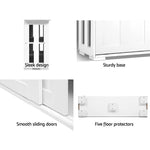Artiss Buffet Sideboard Sliding Doors - SERA White - Furniture > Living Room