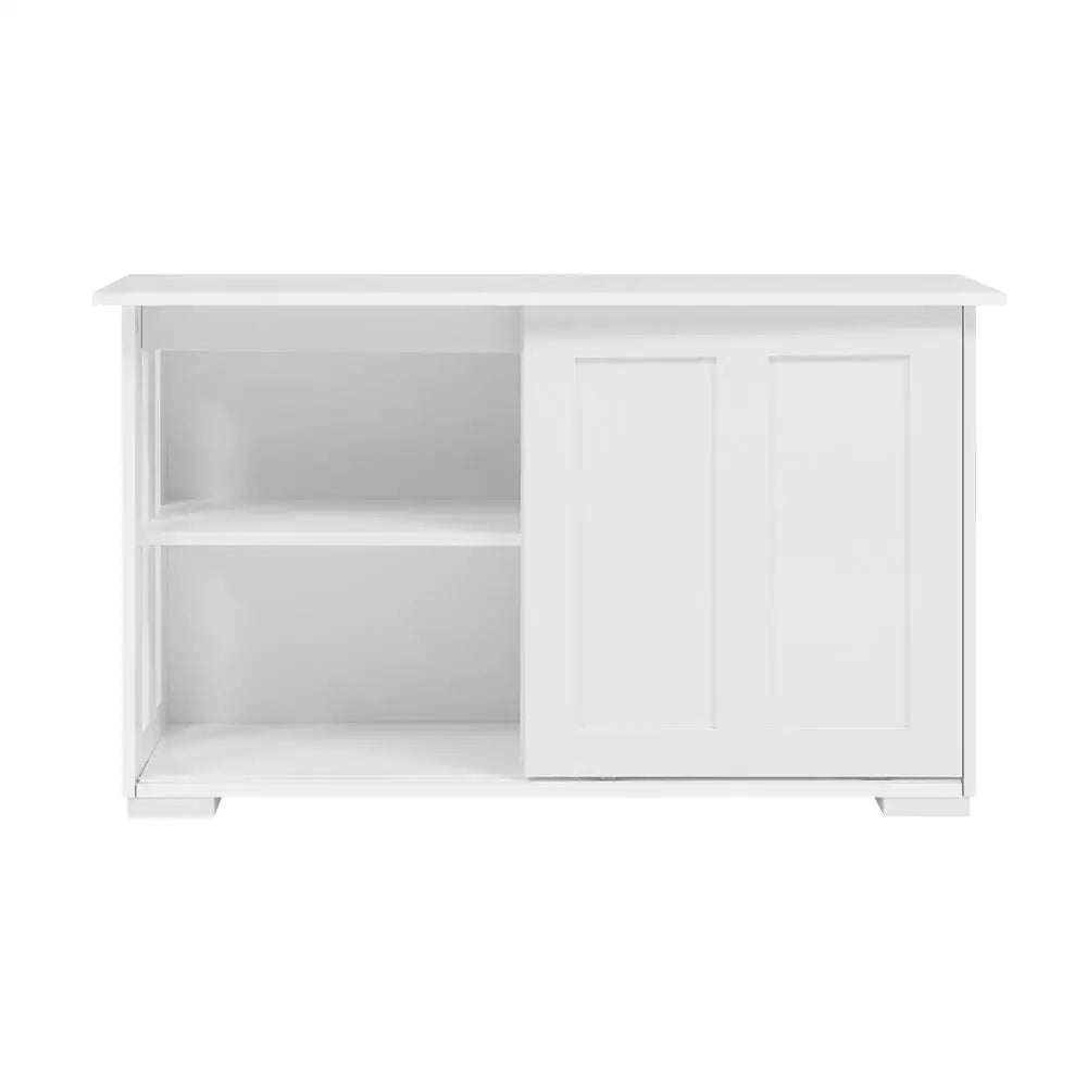 Artiss Buffet Sideboard Sliding Doors - SERA White - Furniture > Living Room