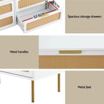 Artiss Chest of 6 Drawers Lowboy Cabinet White - Furniture > Office > Storage Cabinets