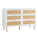 Artiss Chest of 6 Drawers Lowboy Cabinet White - Furniture > Office > Storage Cabinets
