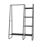 Artiss Clothes Rack Coat Stand 150cm Hanger Closet Black - Furniture > Bedroom
