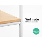 Artiss Clothes Rack Coat Stand 150cm Hanger Closet White - Furniture > Bedroom