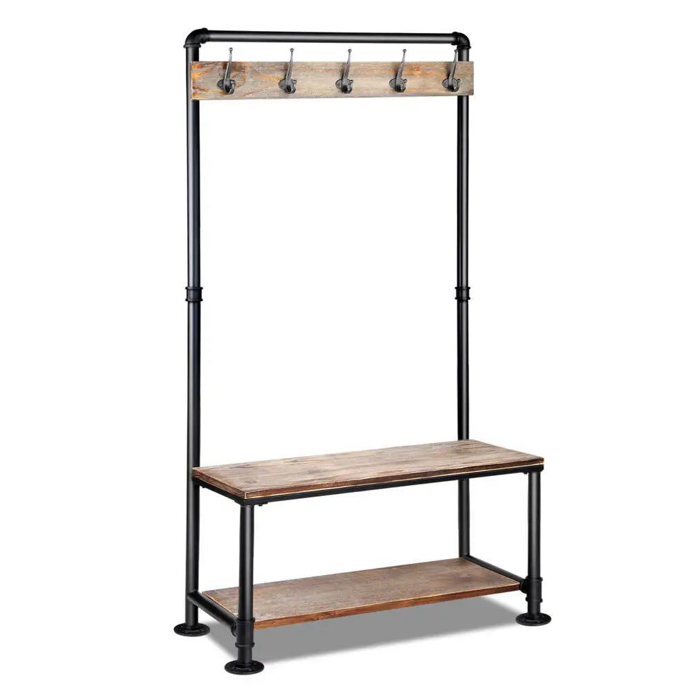 Artiss Clothes Rack Coat Stand 161x80cm Hanger Closet - Furniture > Living Room