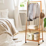 Artiss Clothes Rack Coat Stand 165x59cm Hanger Wheels - Furniture > Bedroom