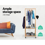 Artiss Clothes Rack Coat Stand 165x59cm Hanger Wheels - Furniture > Bedroom