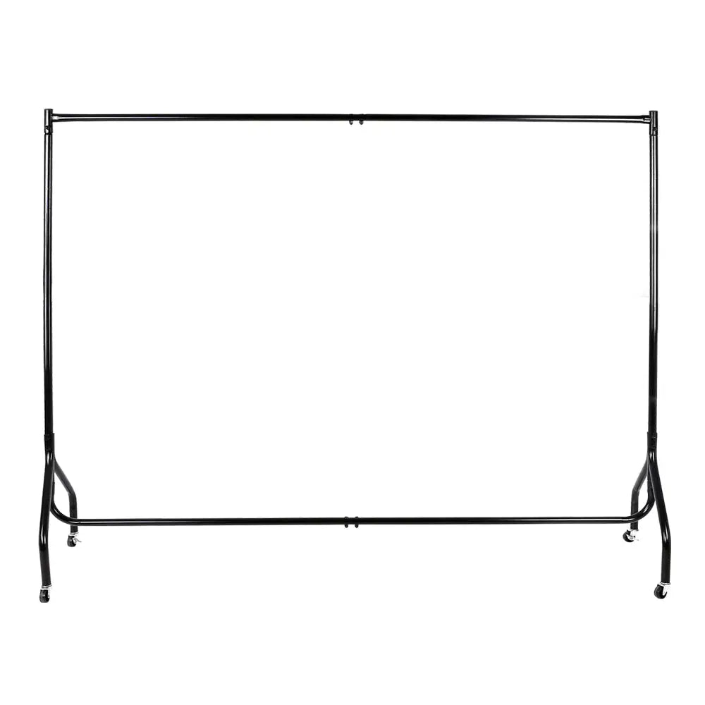 Artiss Clothes Rack Coat Stand 6FT Rail Wheels - Furniture > Bedroom