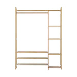 Artiss Clothes Rack Coat Stand 8 Shelves Bamboo - Furniture > Living Room